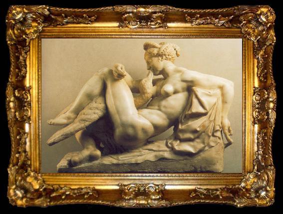 framed  AMMANATI, Bartolomeo Leda with the Swan, ta009-2